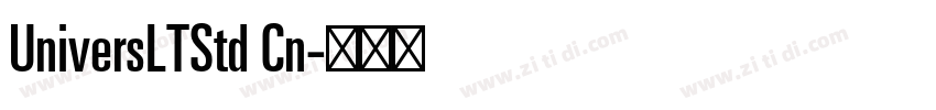 UniversLTStd Cn字体转换
